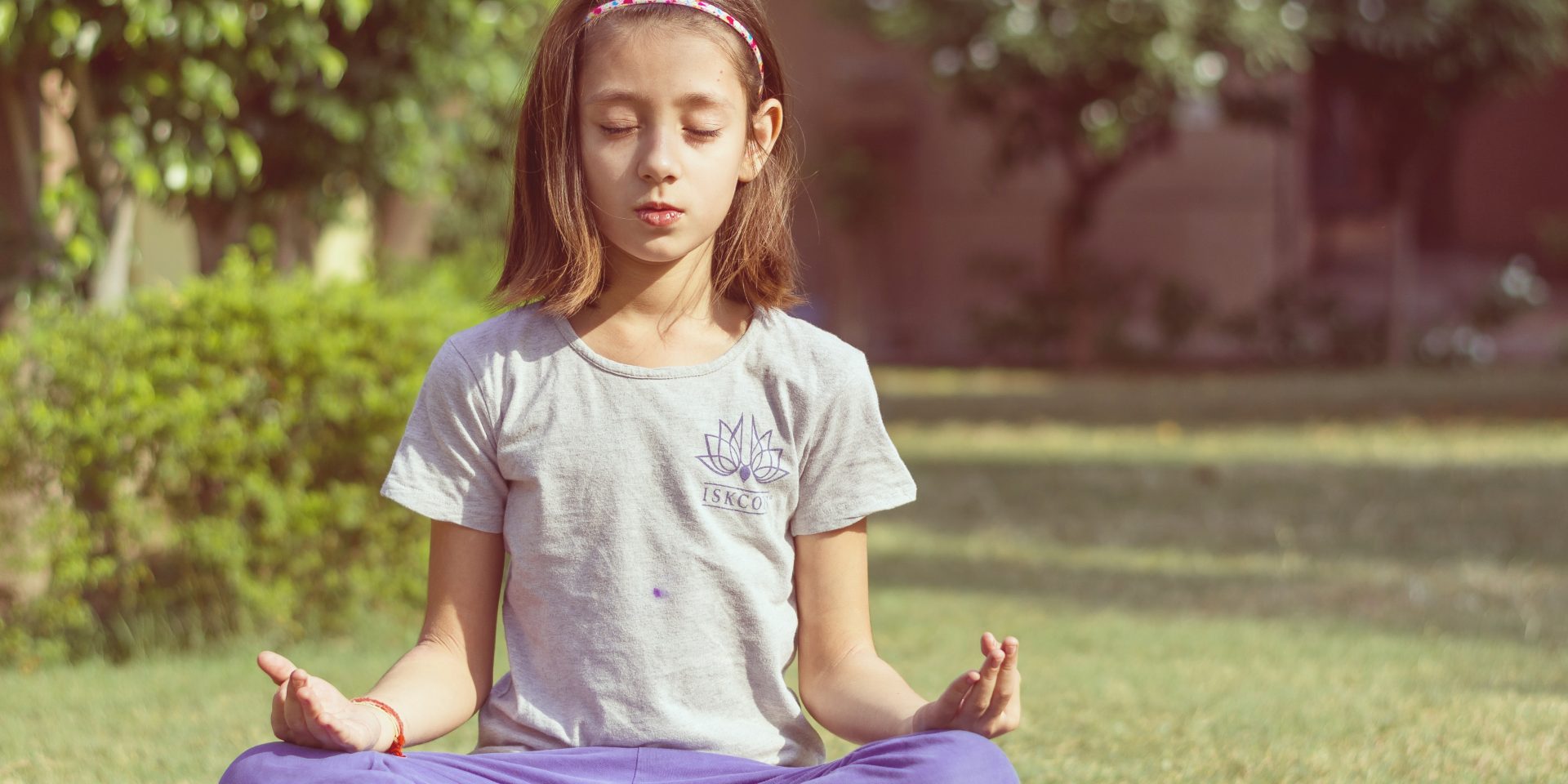 meditation in garden